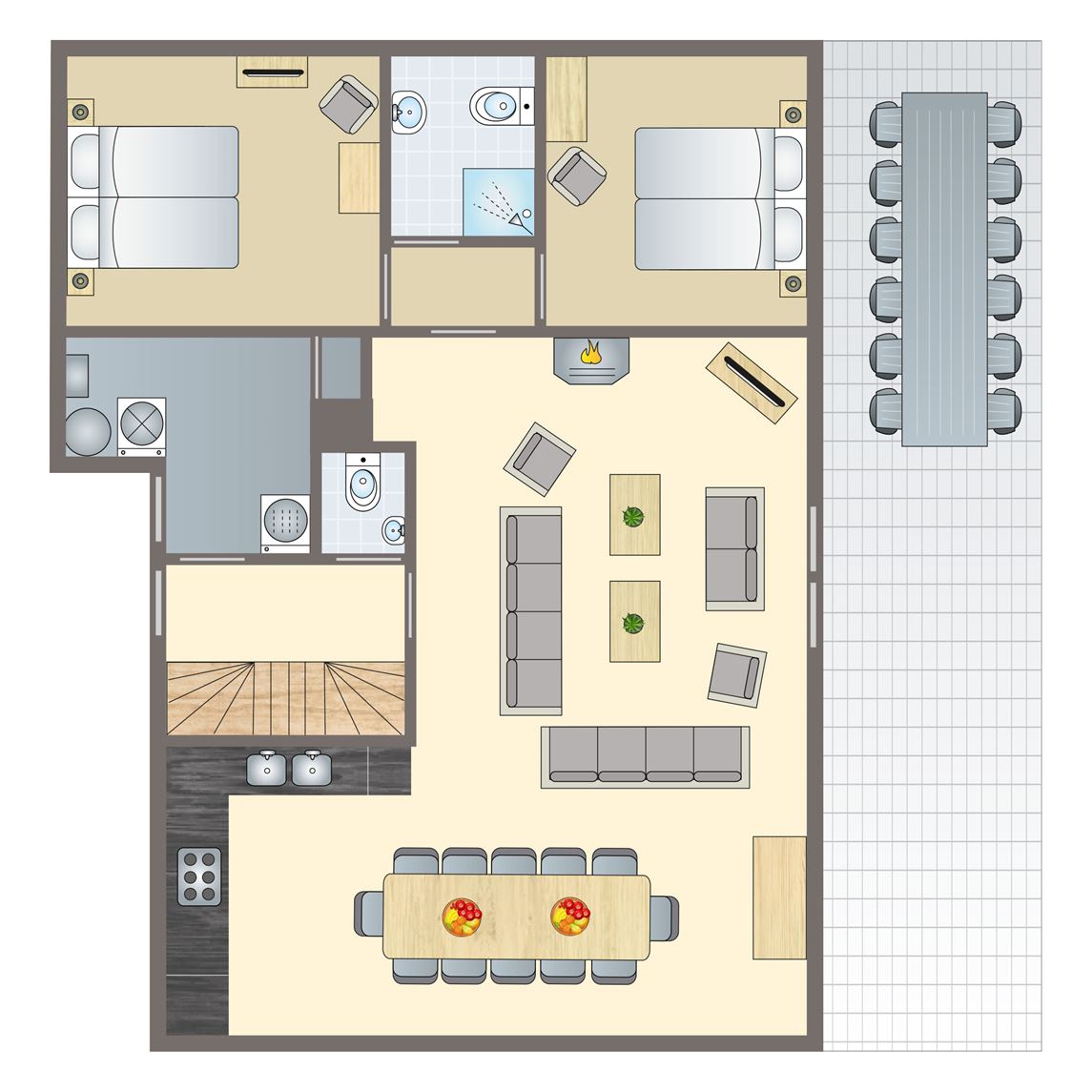 12-persoons bungalow bij Vakantiepark Aelderholt