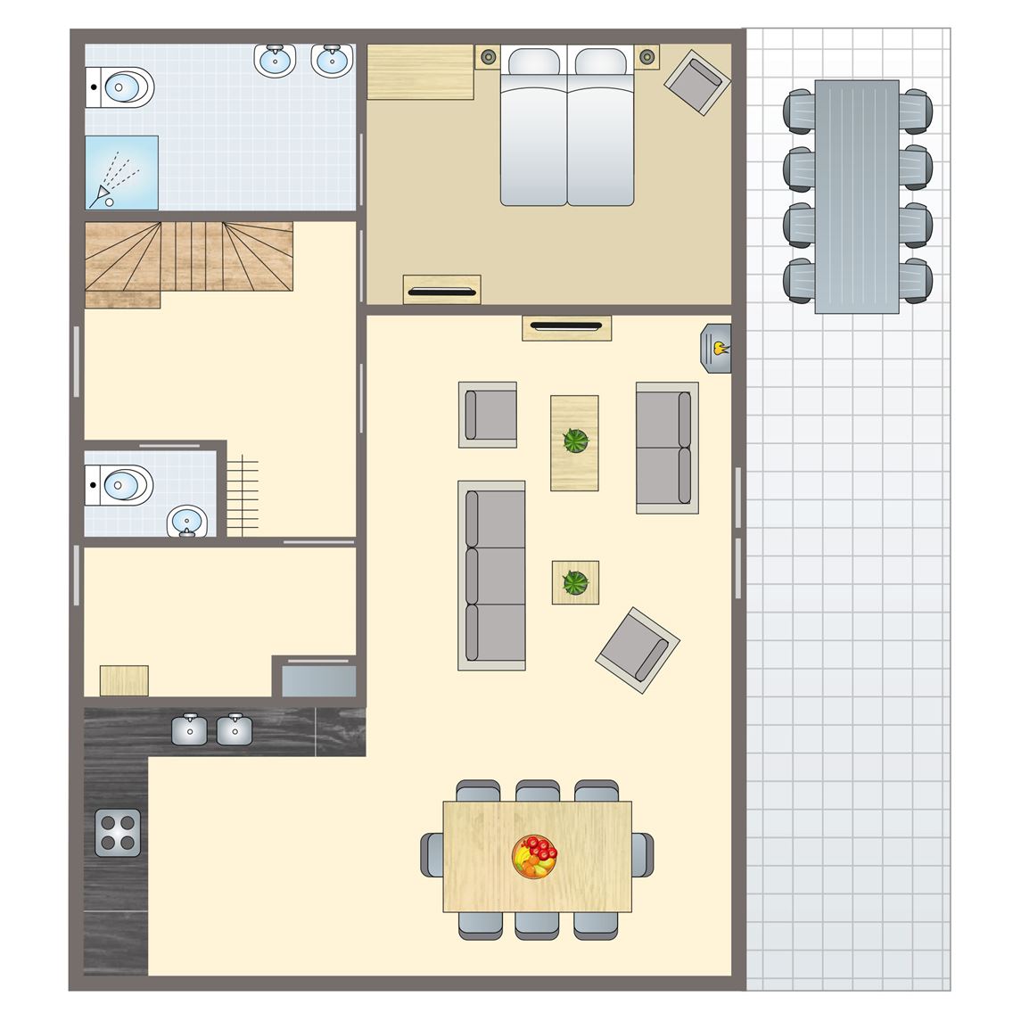 8-persoons eco-bungalow bij Vakantiepark Aelderholt
