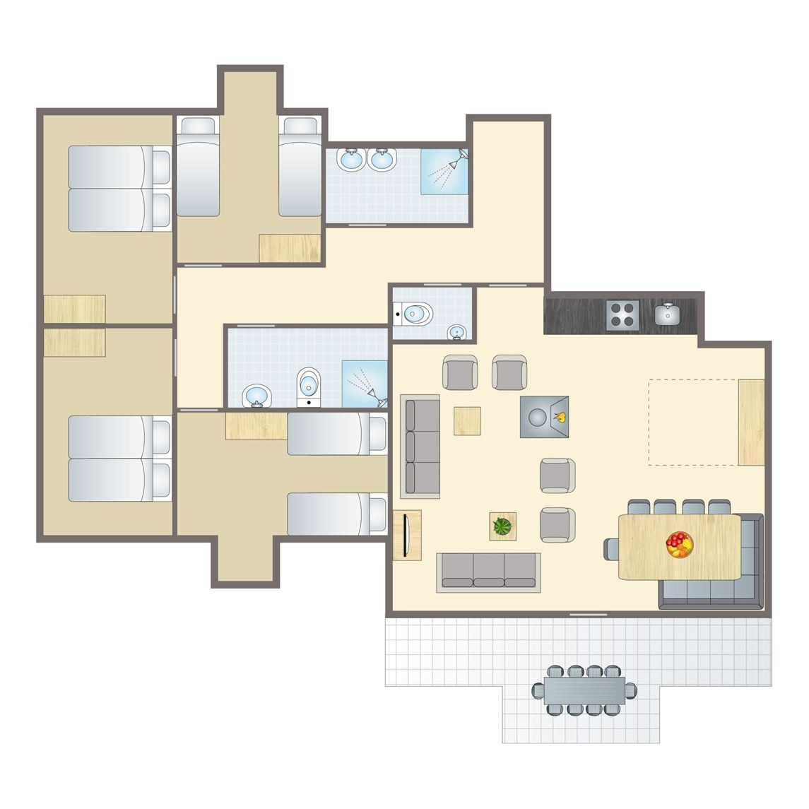 10-persoons appartement bij Alpen Chalets Bad Kleinkirchheim