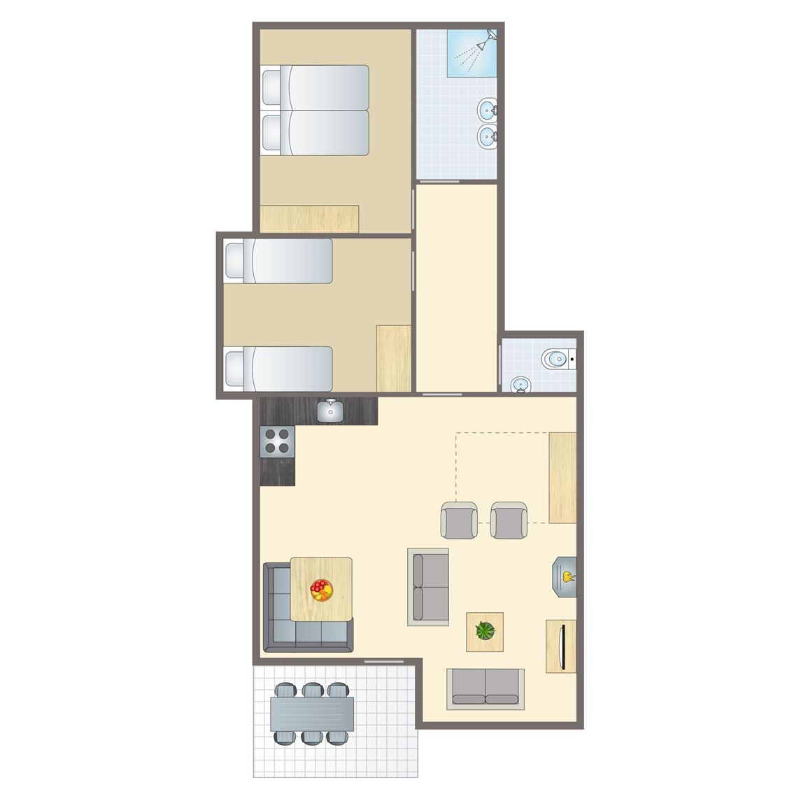6-persoons appartement bij Alpen Chalets Bad Kleinkirchheim