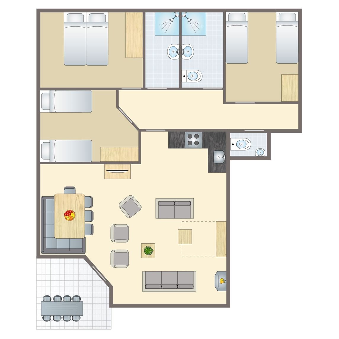 8-persoons appartement bij Alpen Chalets Bad Kleinkirchheim