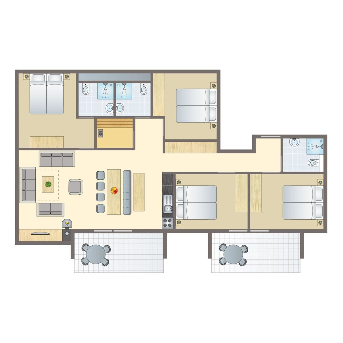 10-persoons appartement bij Alpen Chalets Brandnertal