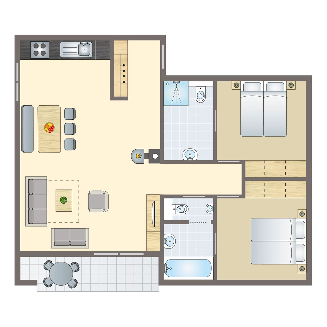 6-persoons appartement bij Alpen Chalets Brandnertal