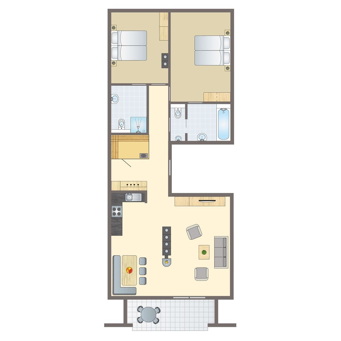 6-persoons appartement bij Alpen Chalets Brandnertal