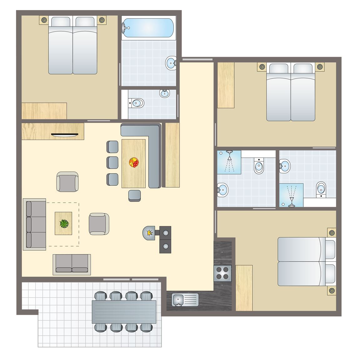 8-persoons appartement bij Alpen Chalets Brandnertal