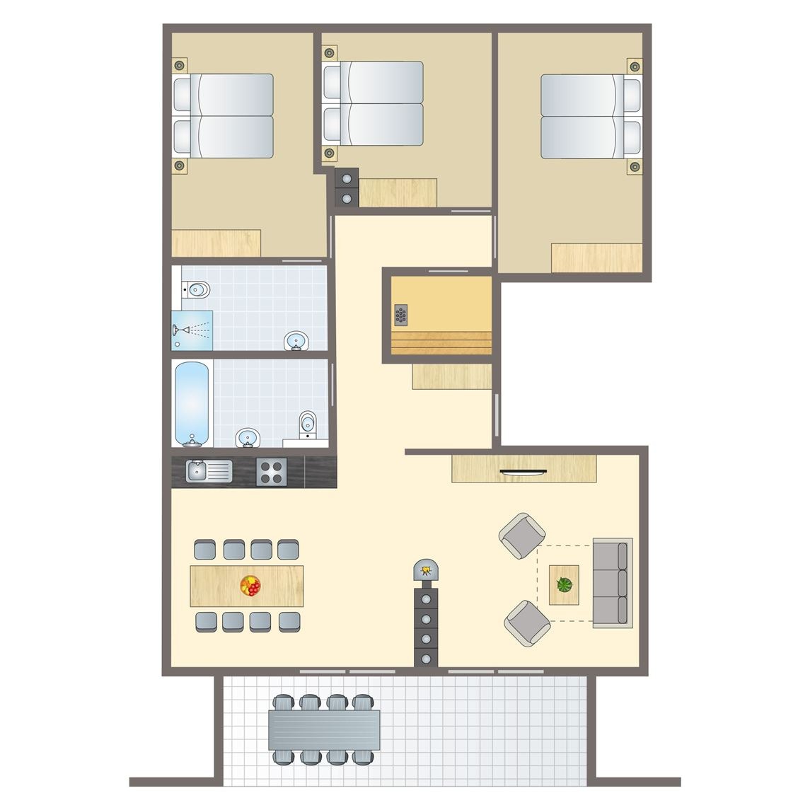 8-persoons appartement bij Alpen Chalets Brandnertal