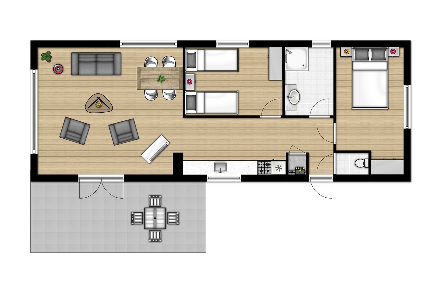 Chalet 4B bij Kustpark Egmond aan Zee