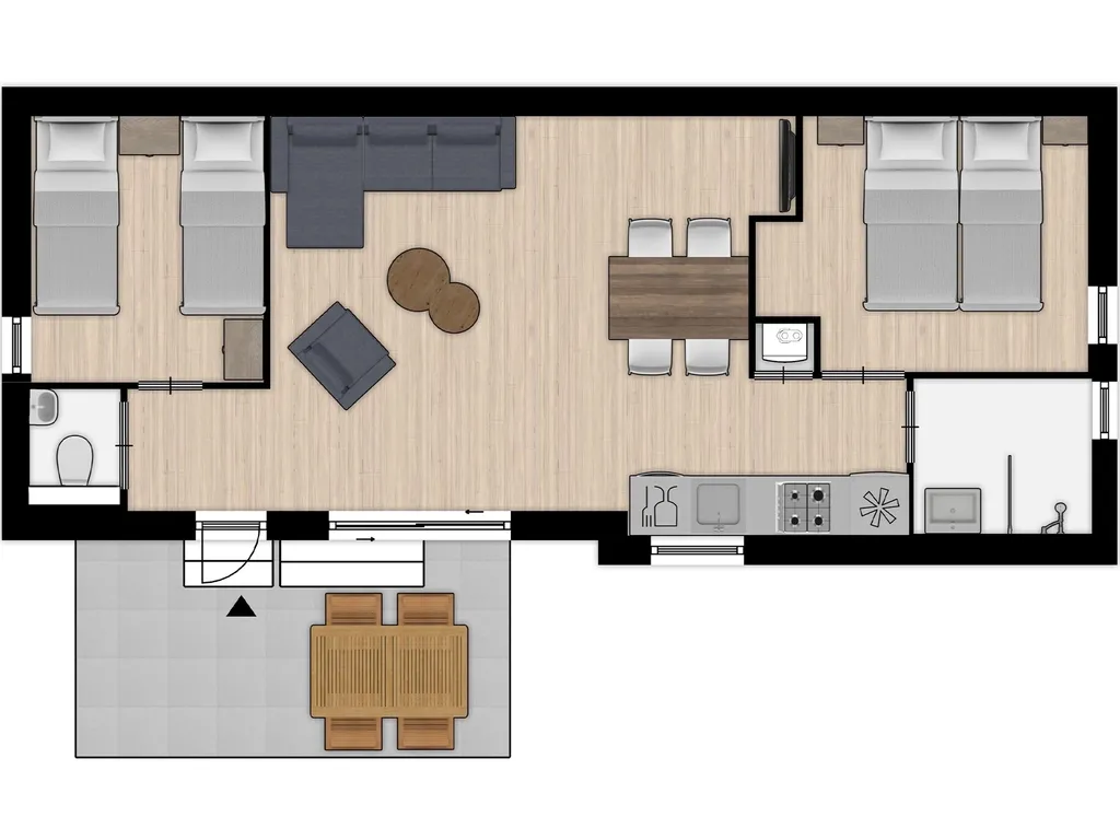 Chalet Comfort 4 bij Vakantiepark Hof Domburg