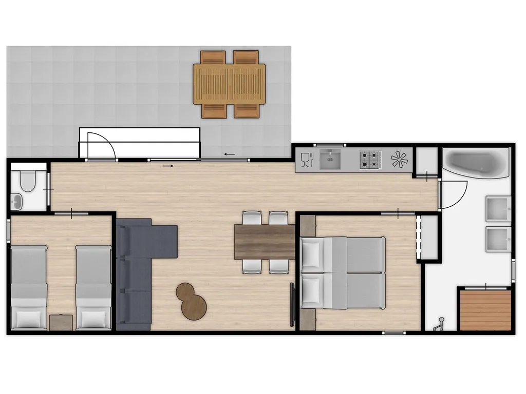 Wellness Chalet 4 bij Vakantiepark Hof Domburg