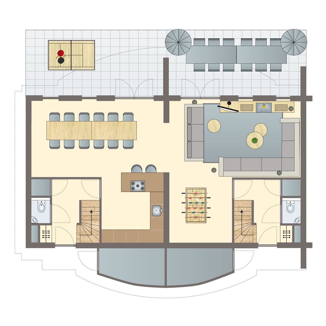 12-persoons boerderij bij Hof van Saksen