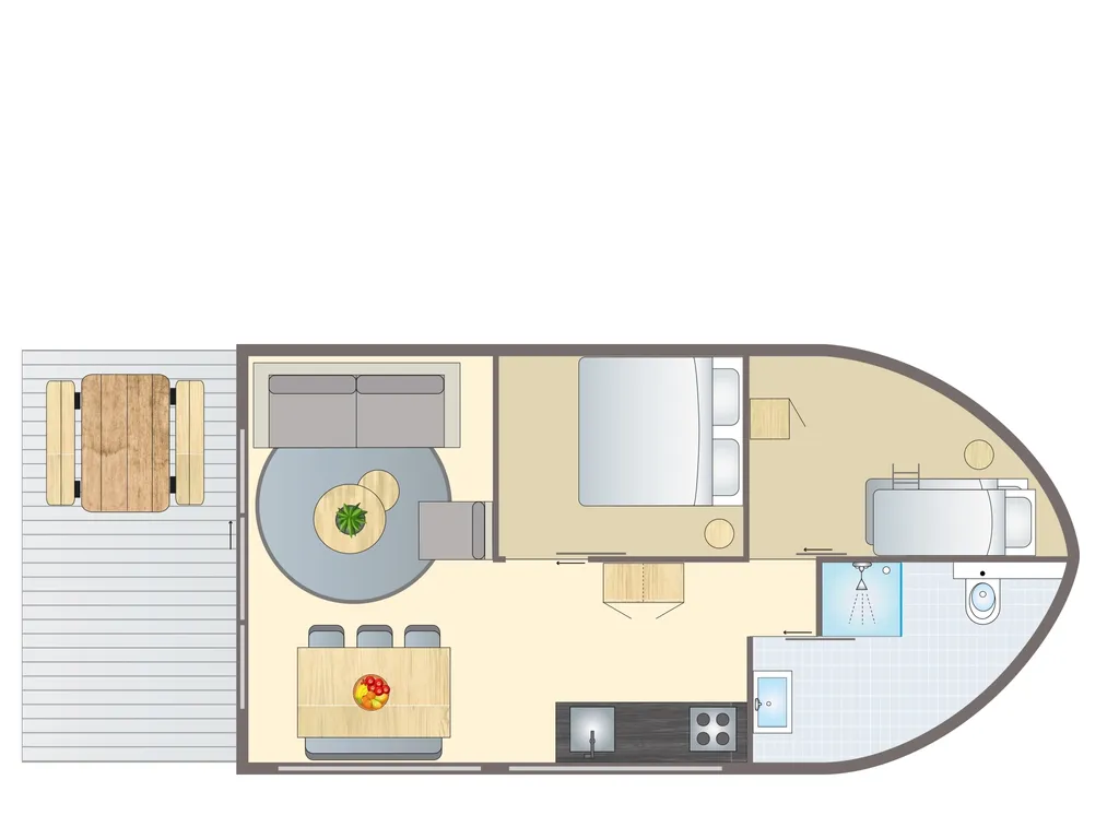 4-5 persoons glampingtent bij De Katjeskelder