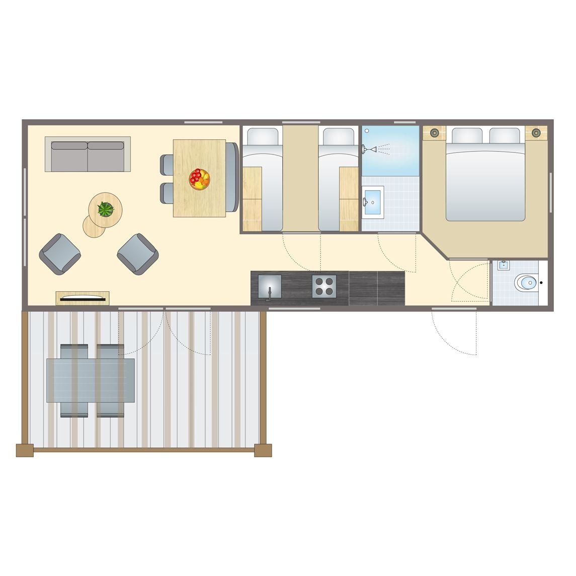 4-persoons Honden chalet bij Vakantiepark Het Land van Bartje