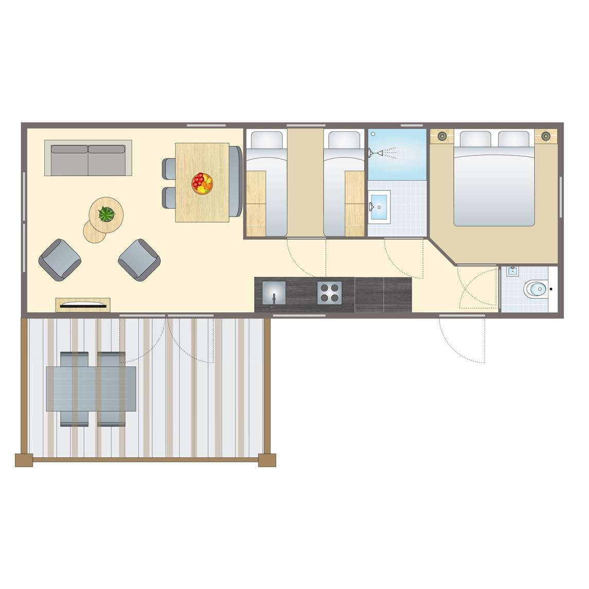 4-persoons chalet bij Vakantiepark Het Land van Bartje