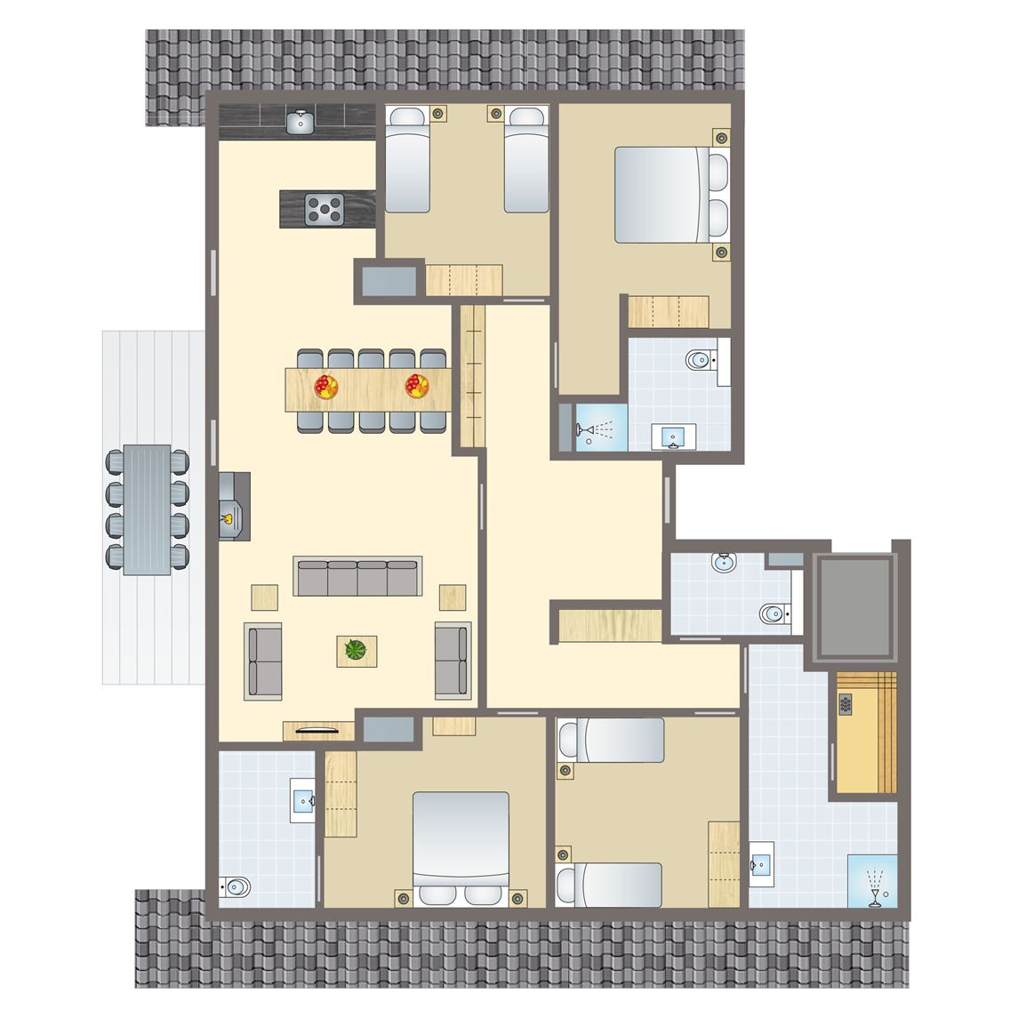 8-10-persoons penthouse bij Alpen Chalets Resort Maria Alm