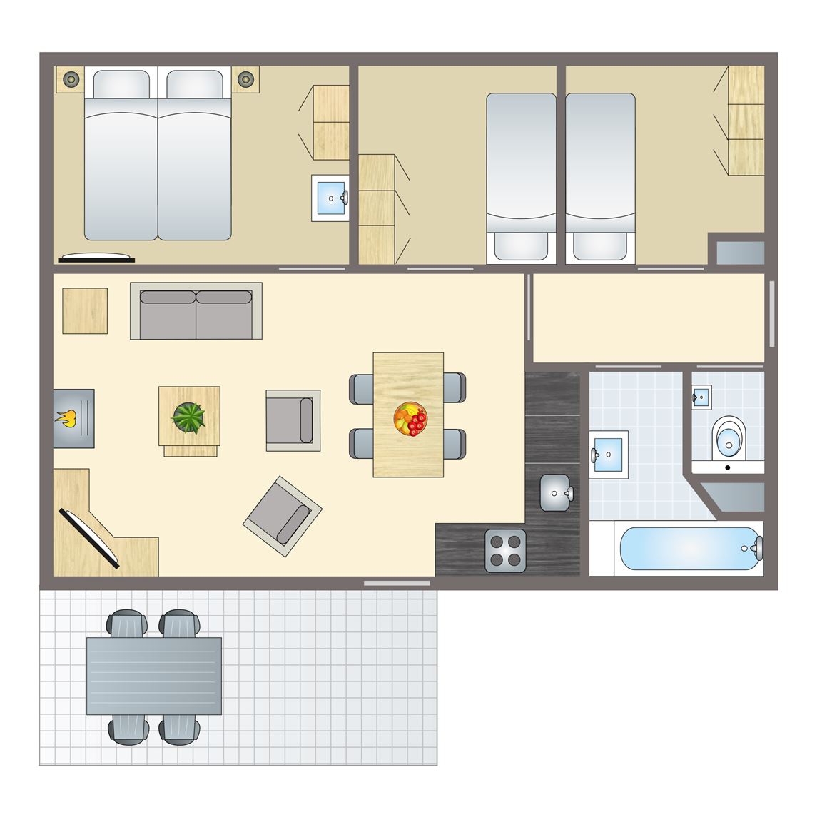 4-persoons bungalow bij Vakantiepark Miggelenberg