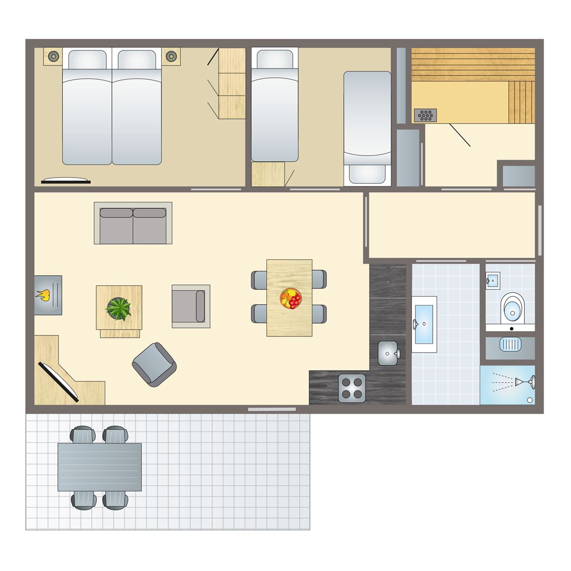 4-persoons bungalow bij Vakantiepark Miggelenberg