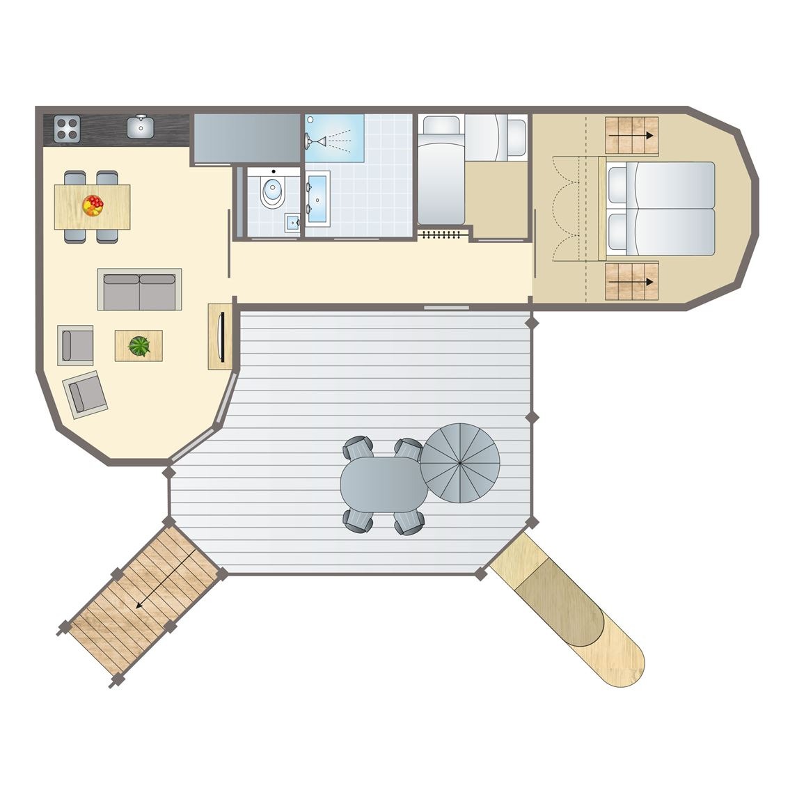4-persoons tree house bij Vakantiepark Miggelenberg