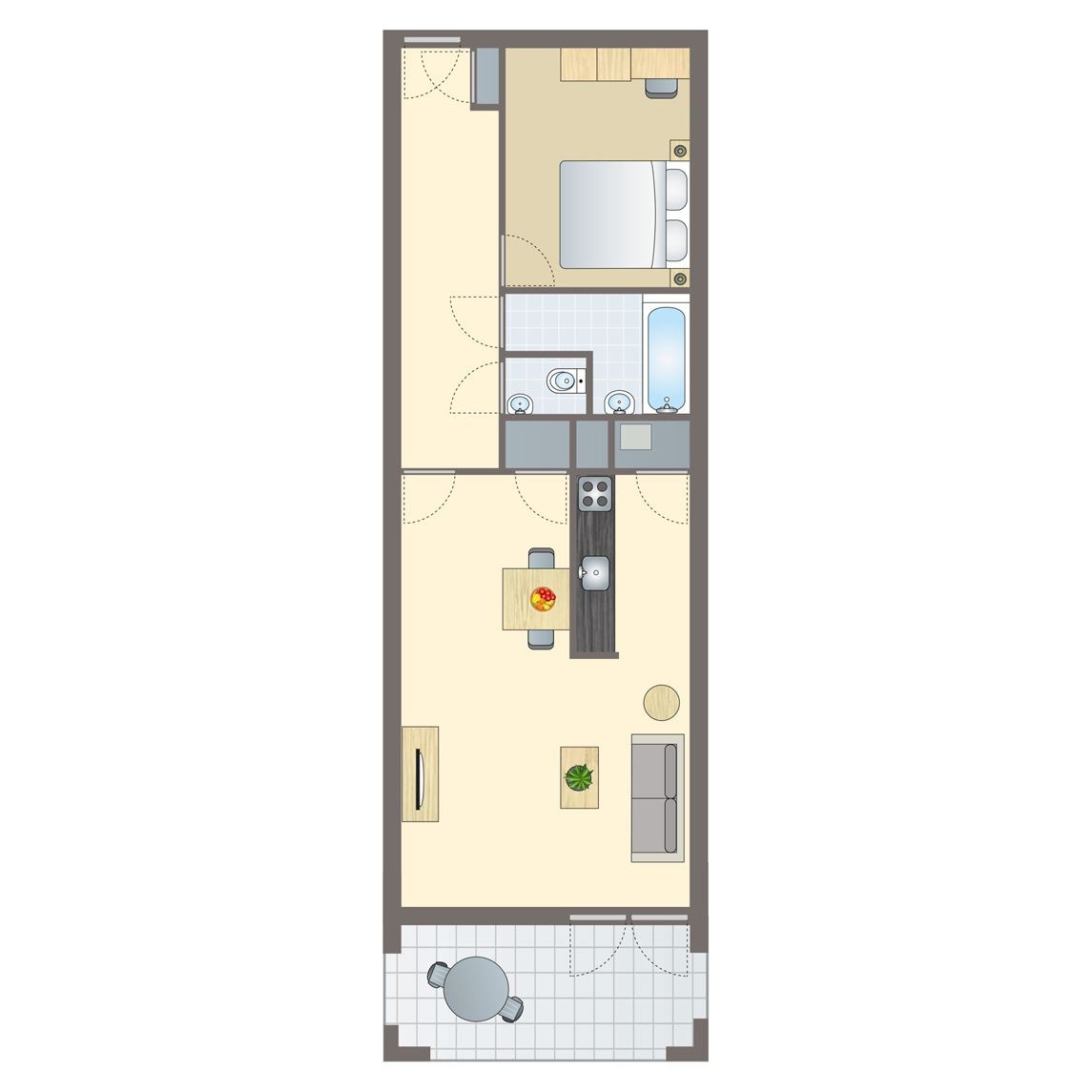 2-persoons appartement bij Vakantiepark Marina Lipno