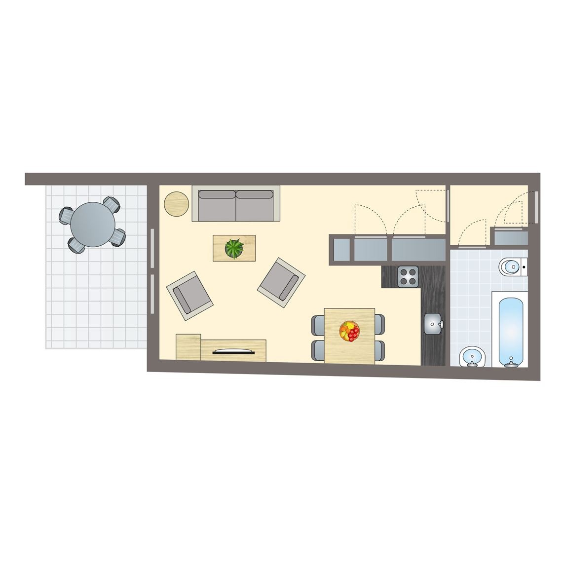 2-persoons studio bij Vakantiepark Marina Lipno