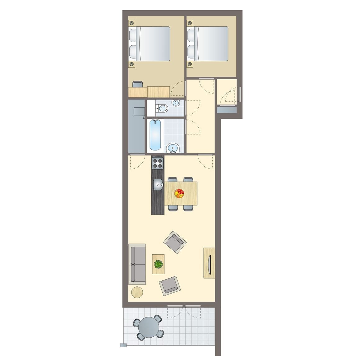 4-6-persoons appartement bij Vakantiepark Marina Lipno