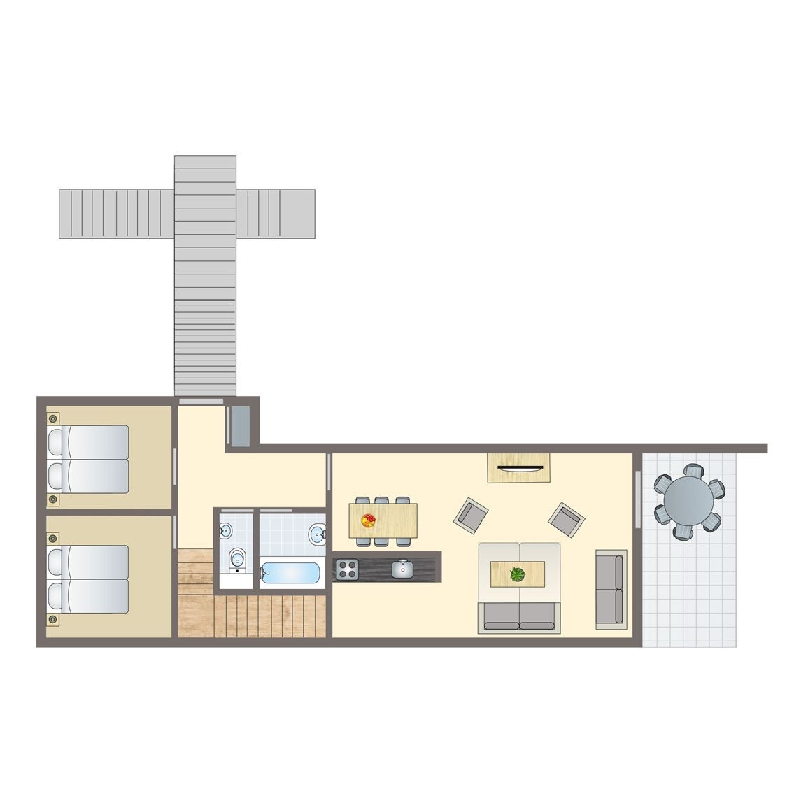 6-persoons appartement bij Vakantiepark Marina Lipno
