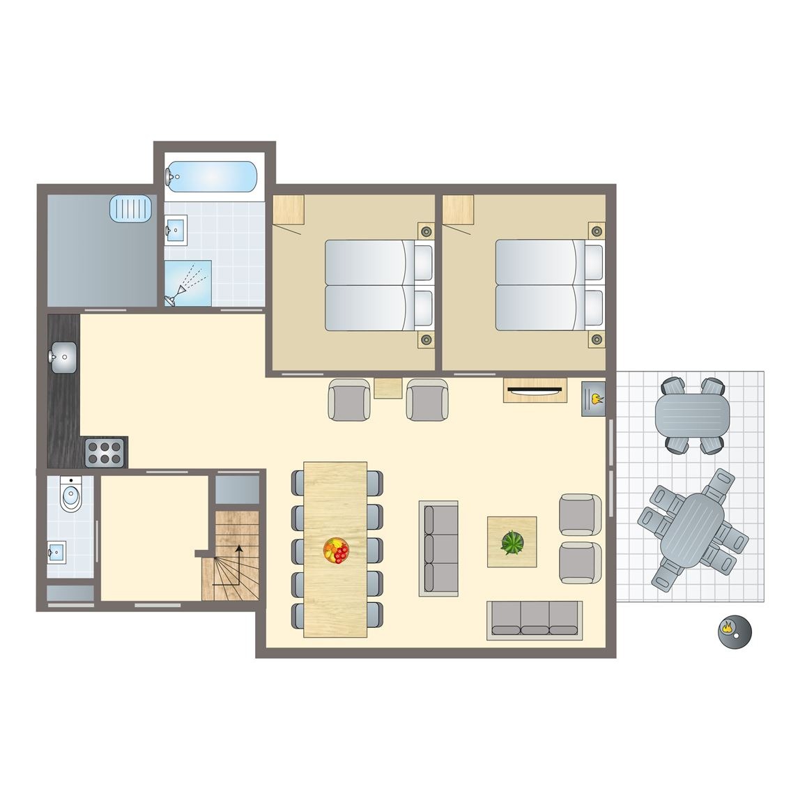 10-persoons bungalow bij Vakantiepark Orveltermarke