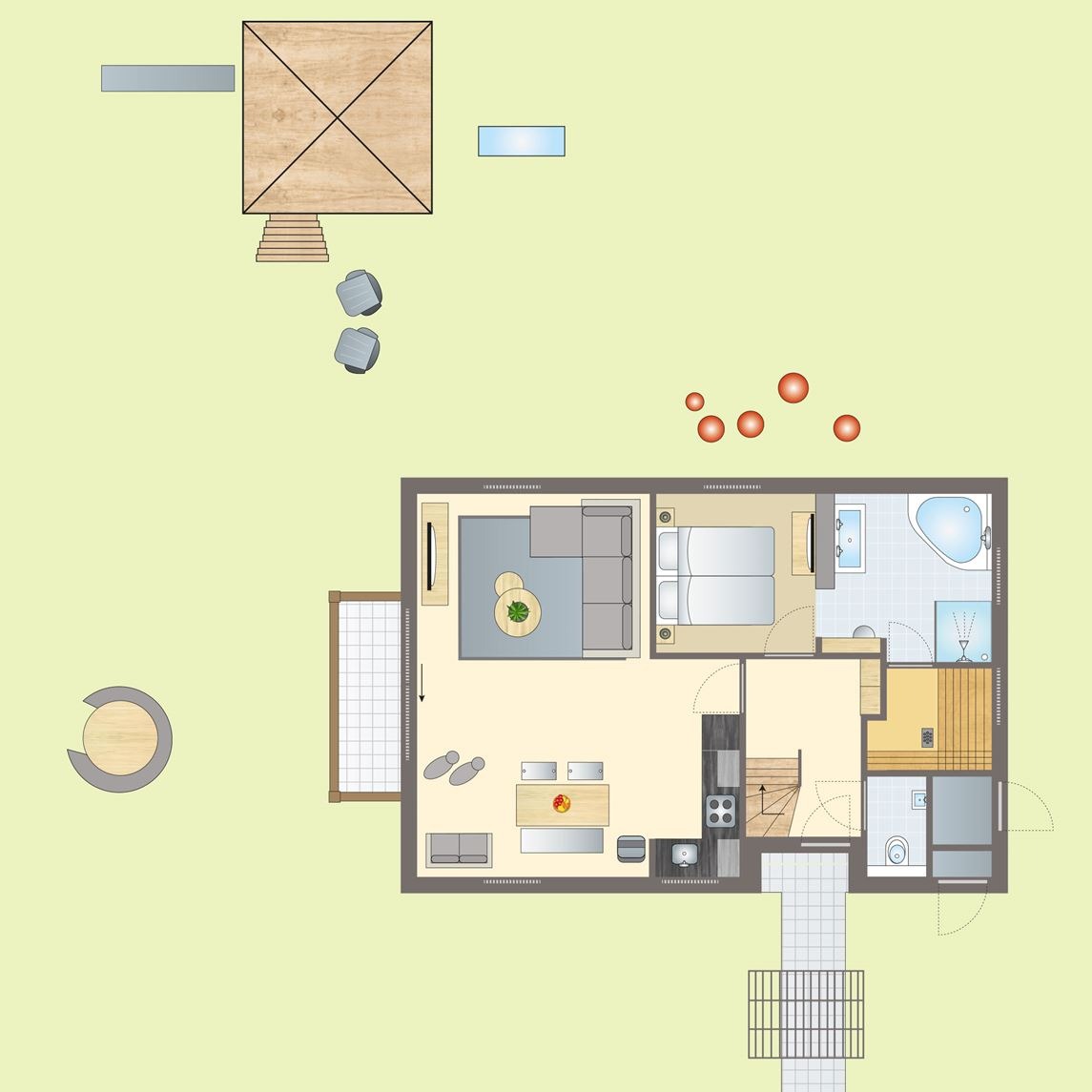 6-persoons kinderbungalow bij Vakantiepark Orveltermarke