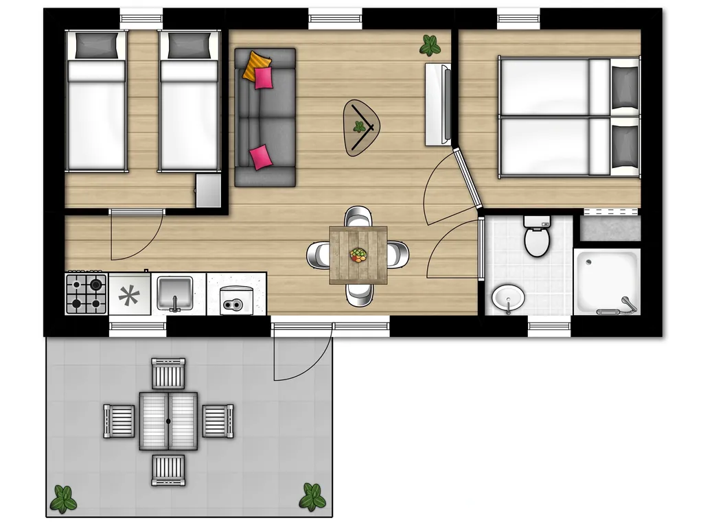 4-persoons Lodge 1 bij Beach Resort Kamperland