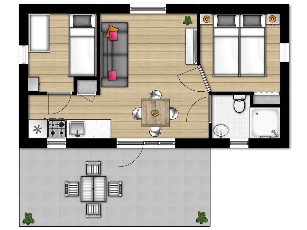 3-persoons Lodge bij Beach Resort Kamperland
