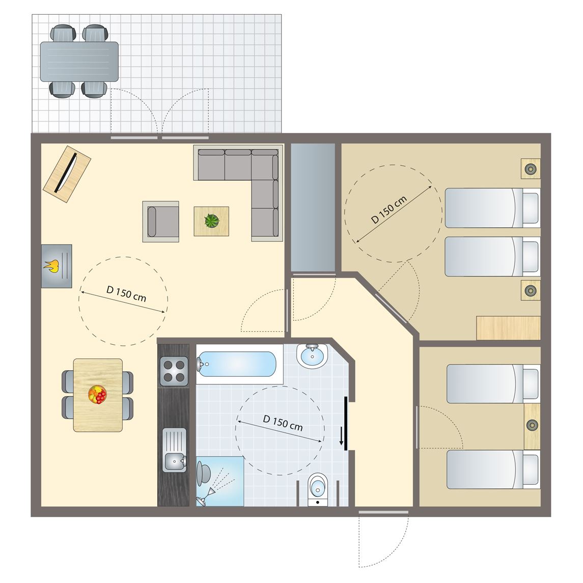 4-persoons bungalow bij Vakantiepark Sonnenberg