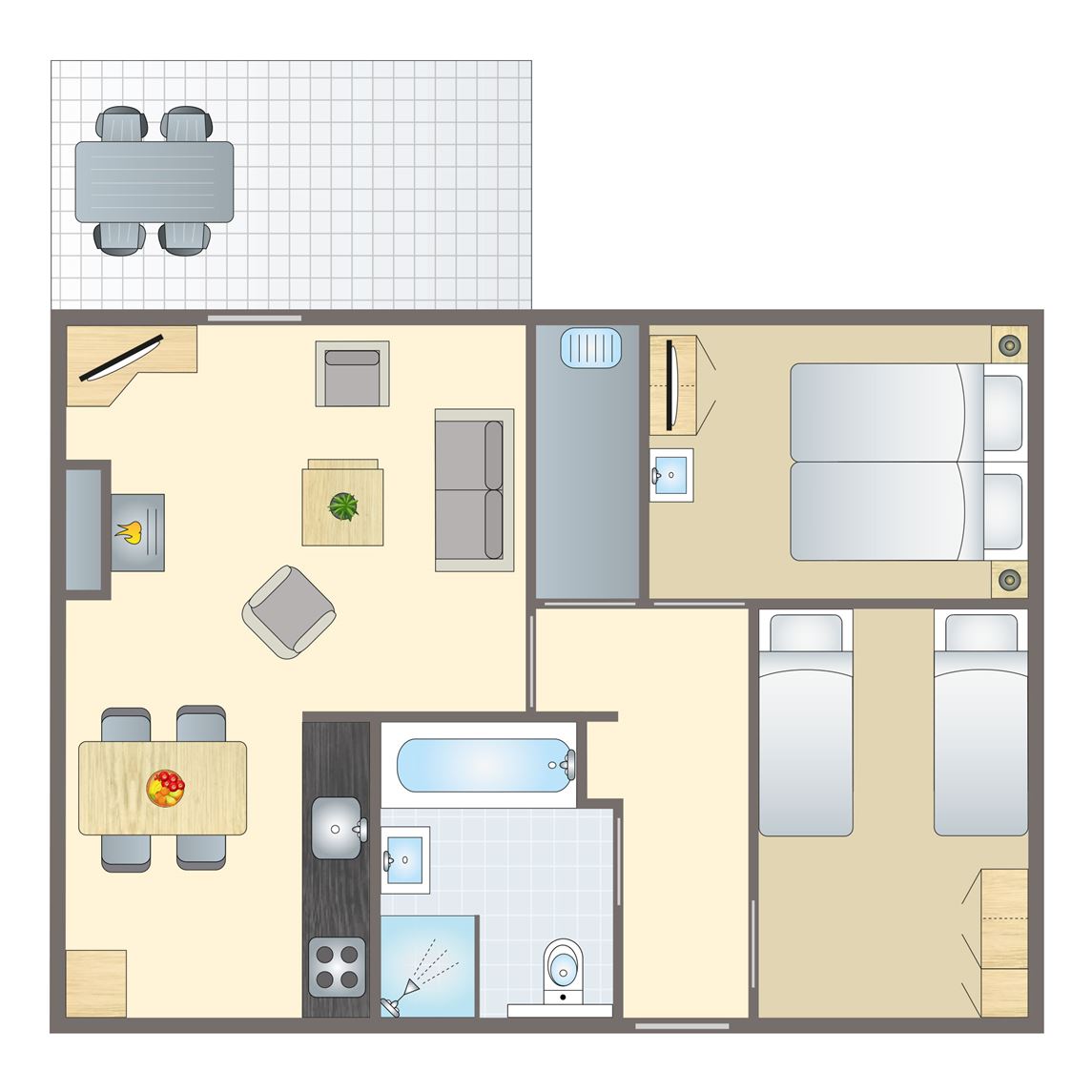 4-persoons bungalow bij Vakantiepark Sonnenberg