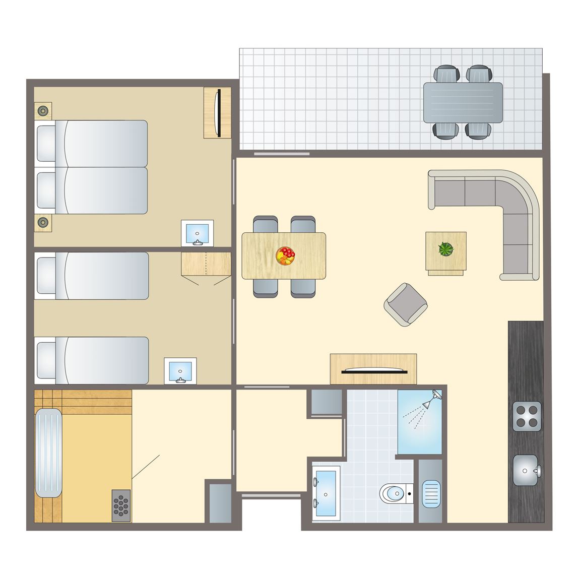 4-persoons bungalow bij Vakantiepark Sonnenberg
