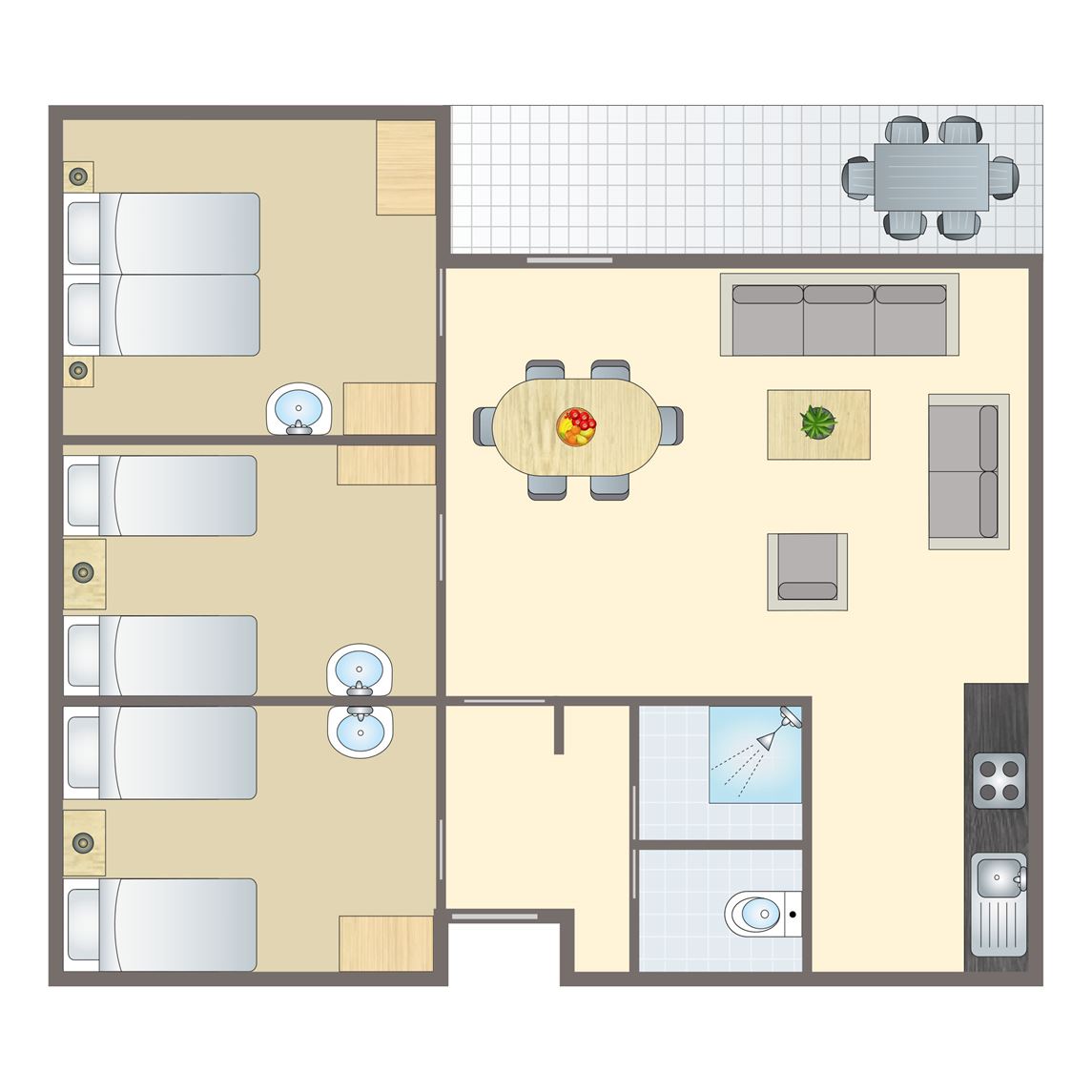 6-persoons bungalow bij Vakantiepark Sonnenberg