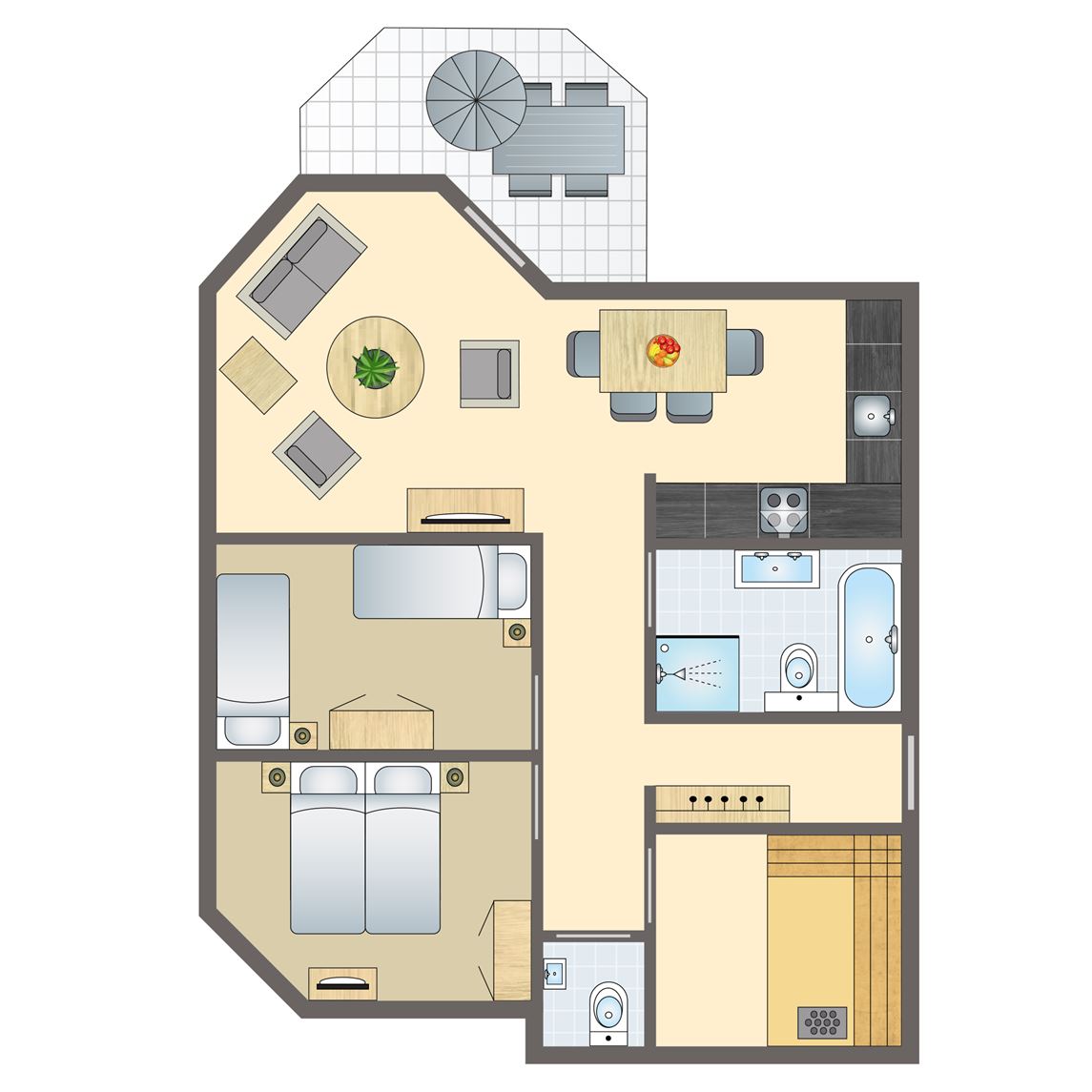 4-persoons wellness woning bij Vakantiepark Salztal Paradies