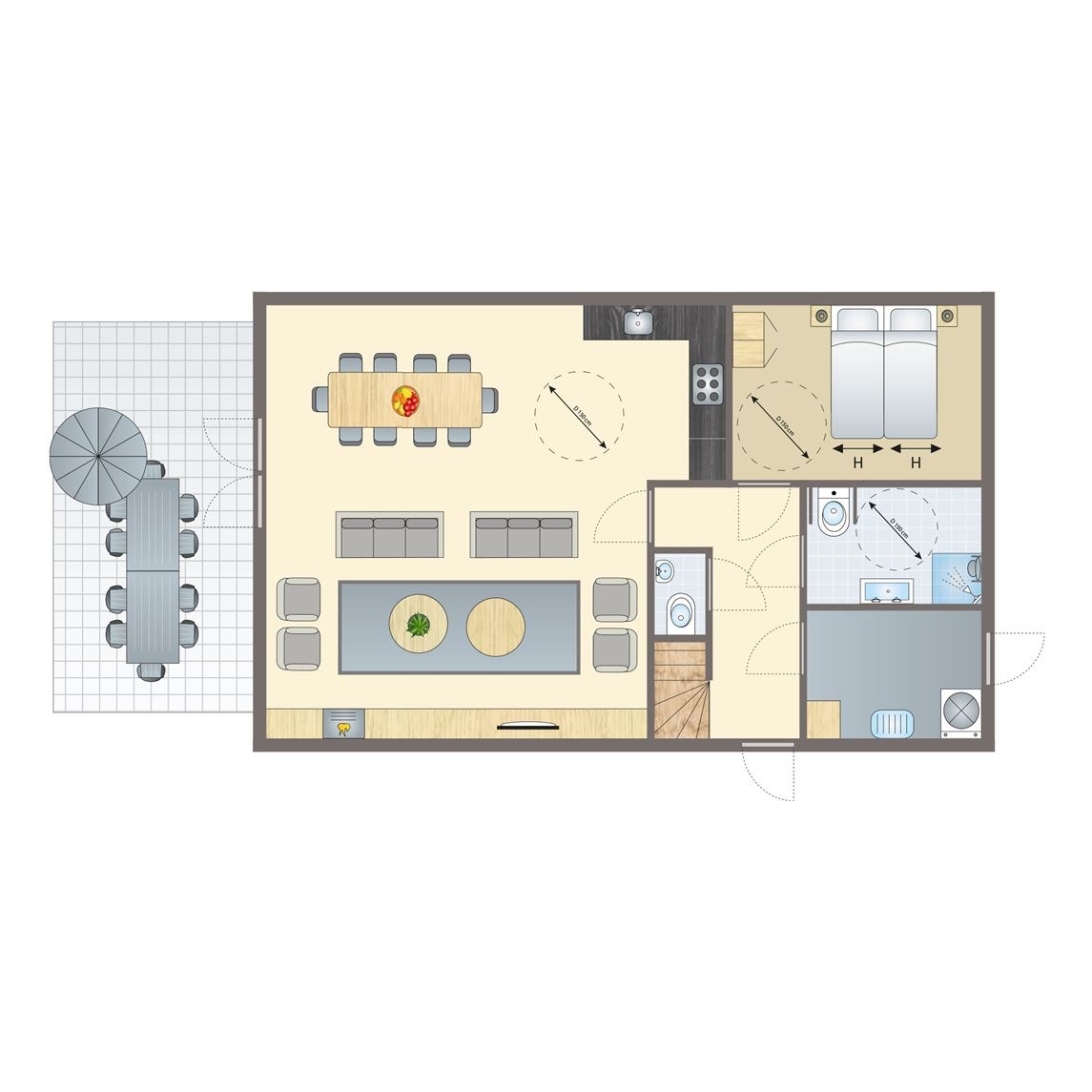 10-persoons bungalow bij Vakantiepark Sluftervallei