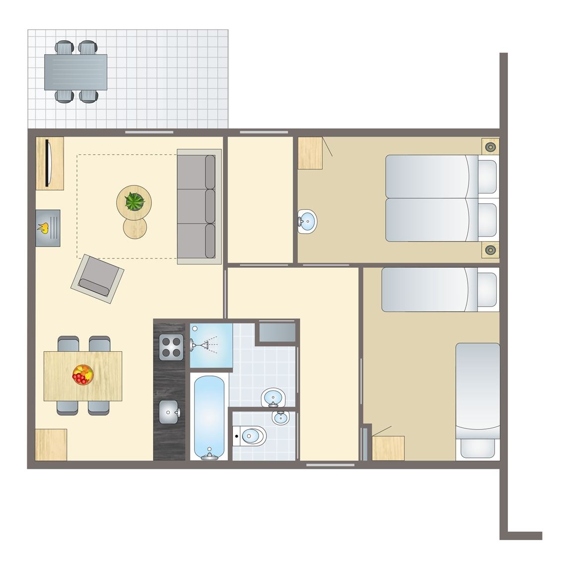 4-persoons bungalow bij Vakantiepark Sluftervallei