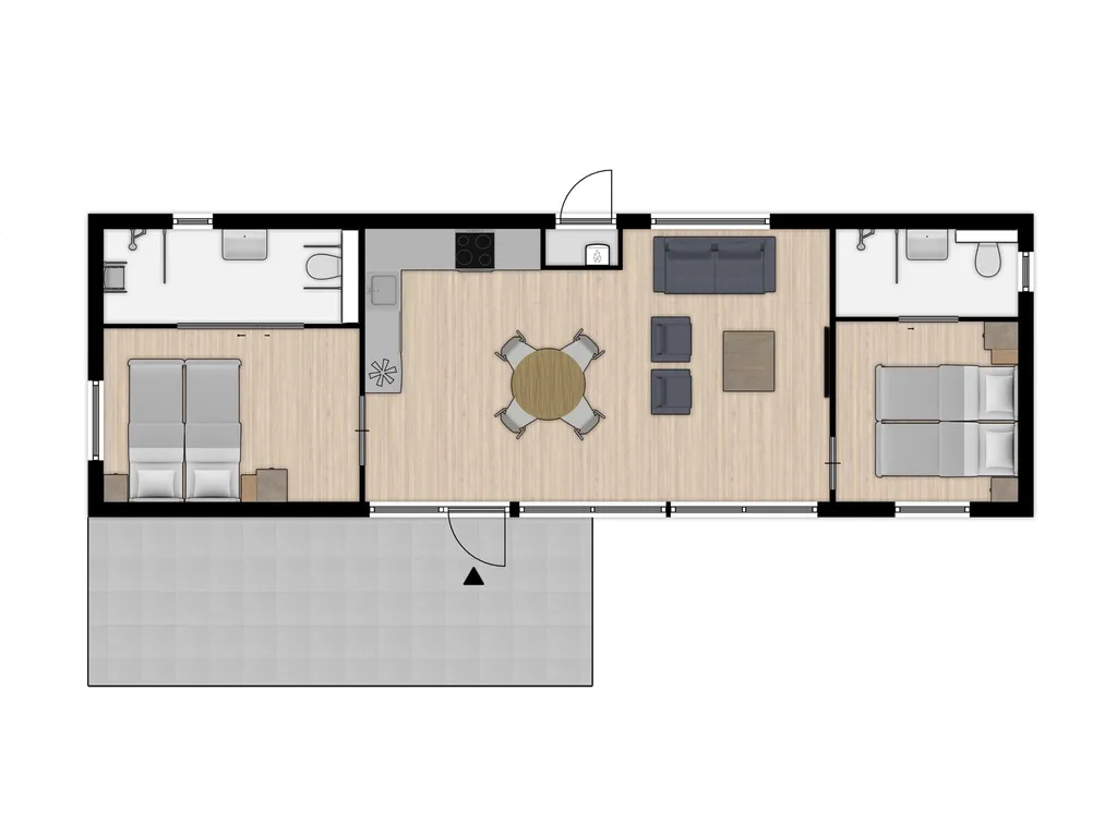 Wood Lodge MV 4 bij Bospark 't Wolfsven