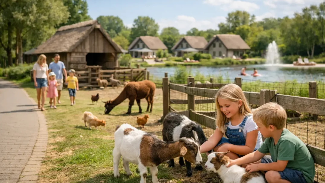 Vakantiepark met kinderboerderij voor gezinnen