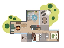 Plattegrond van 5-persoons Wonders of Nature cottage