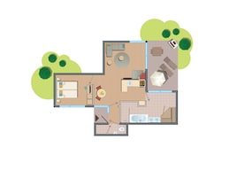 2-persoons VIP cottage