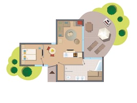 2-persoons VIP cottage