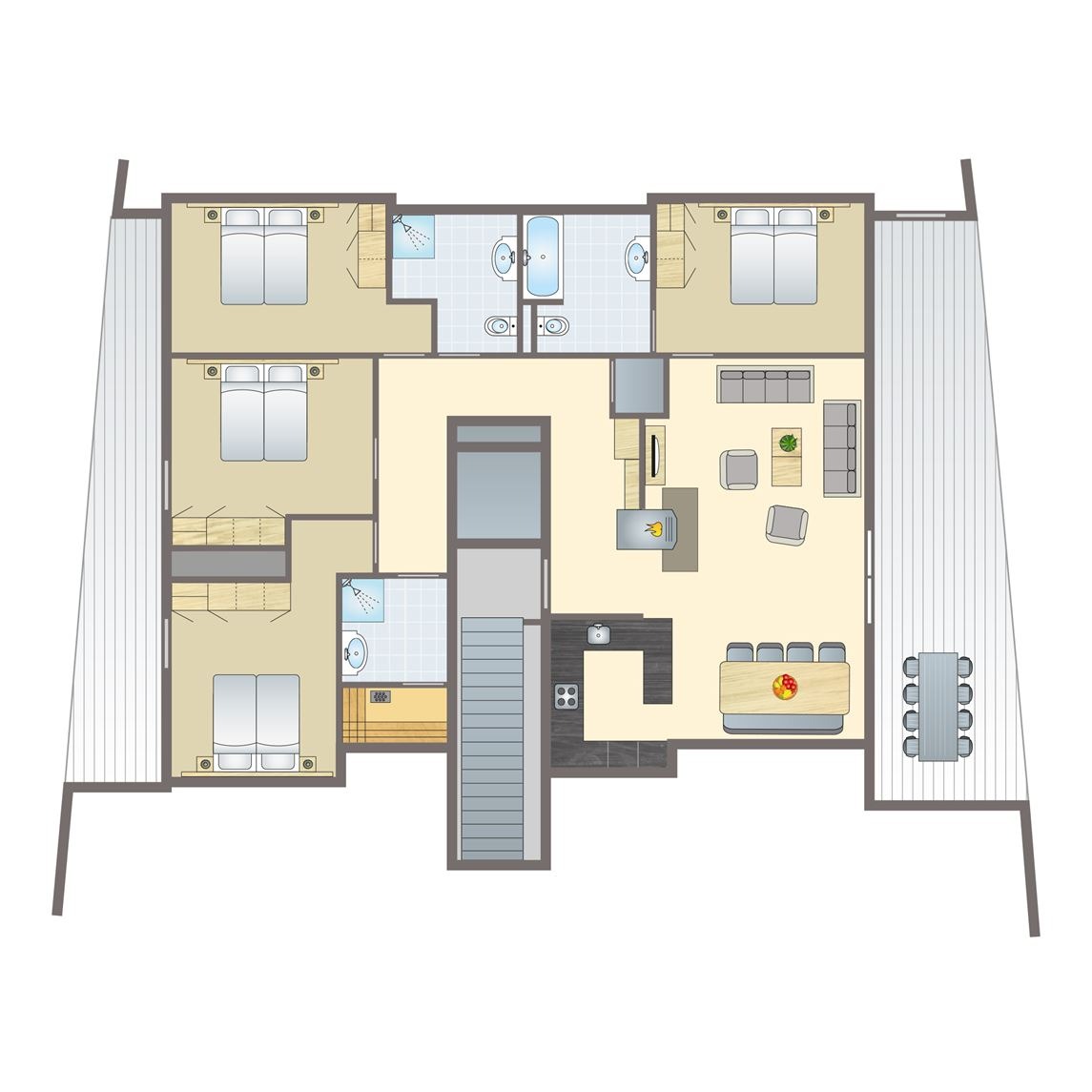 8-persoons penthouse bij Alpine Lodge Lenzerheide