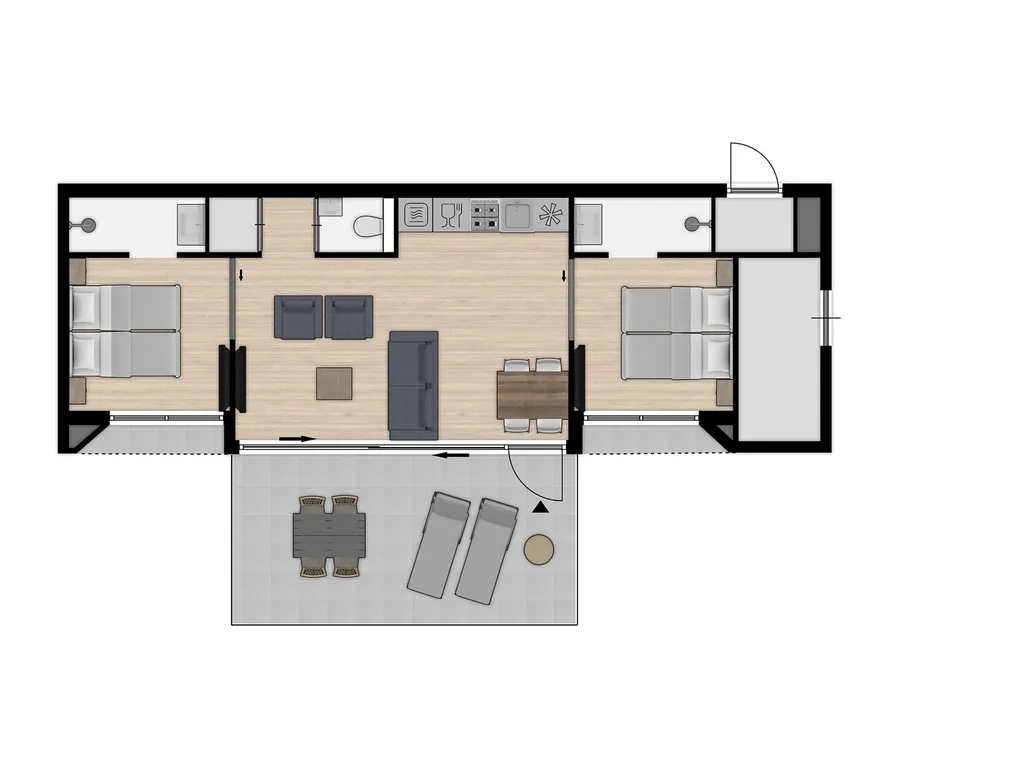 Pets Lodge 4 bij Beach Resort Brouwersdam