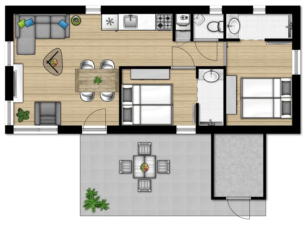 Amelandlodge 4 bij Vakantiepark Boomhiemke