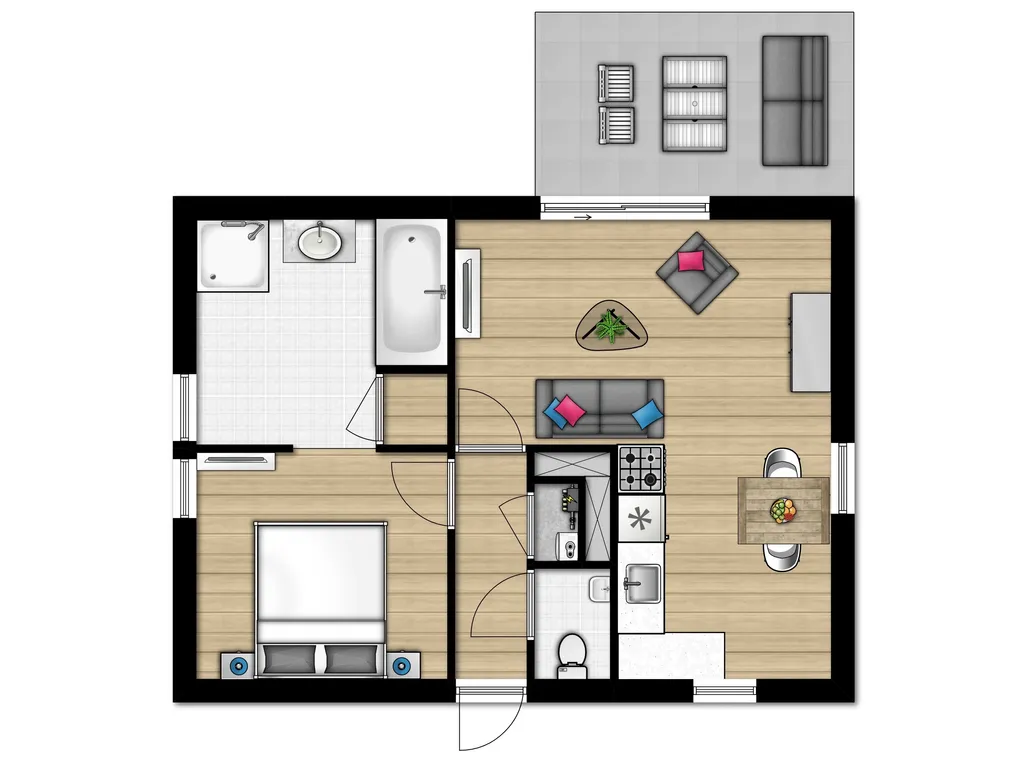 Bornrif Cottage 2 bij Vakantiepark Boomhiemke