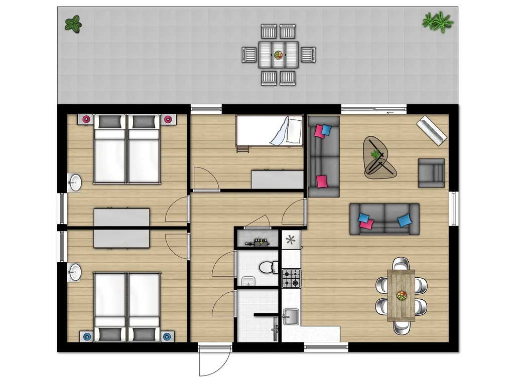 Bornrif Cottage Comfort 6 bij Vakantiepark Boomhiemke
