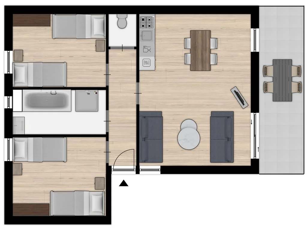 Duinbungalow 4 bij Vakantiepark Boomhiemke