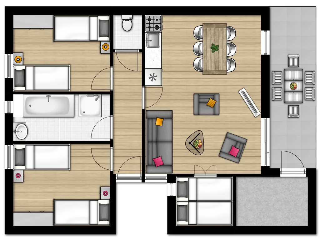 Duinbungalow 6 bij Vakantiepark Boomhiemke