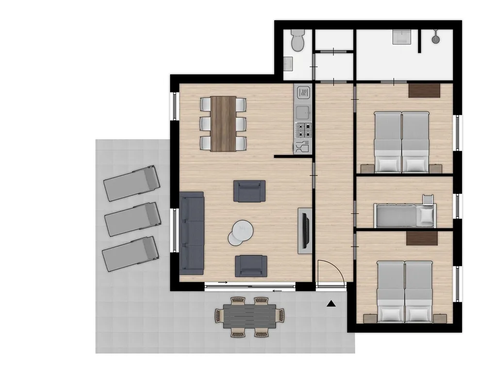 Finse Bungalow Comfort 6 bij Vakantiepark Boomhiemke