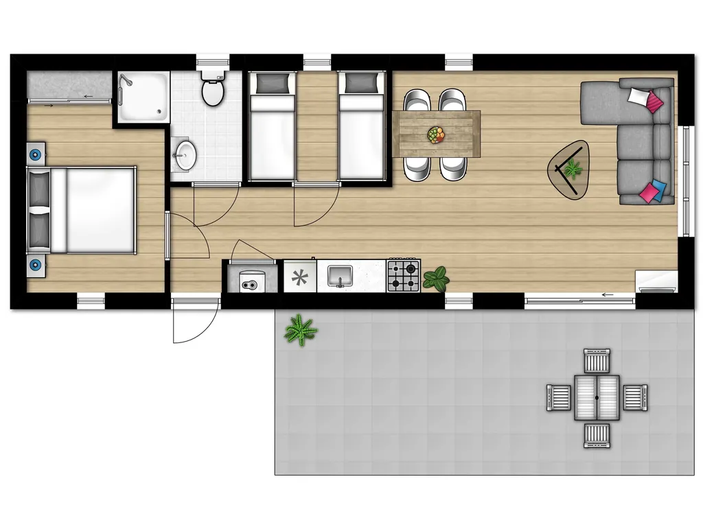 Strandchalet 4 bij Vakantiepark Boomhiemke